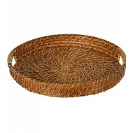 Bandeja 45cm Redonda de Rattan